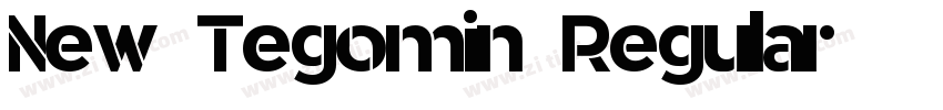 New Tegomin Regular字体转换